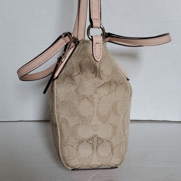 Coach Mini Kelsey Satchel Signature Jacquard Crossbody Shoulder WOMEN'S WOMAN'S - Picture 6 of 16